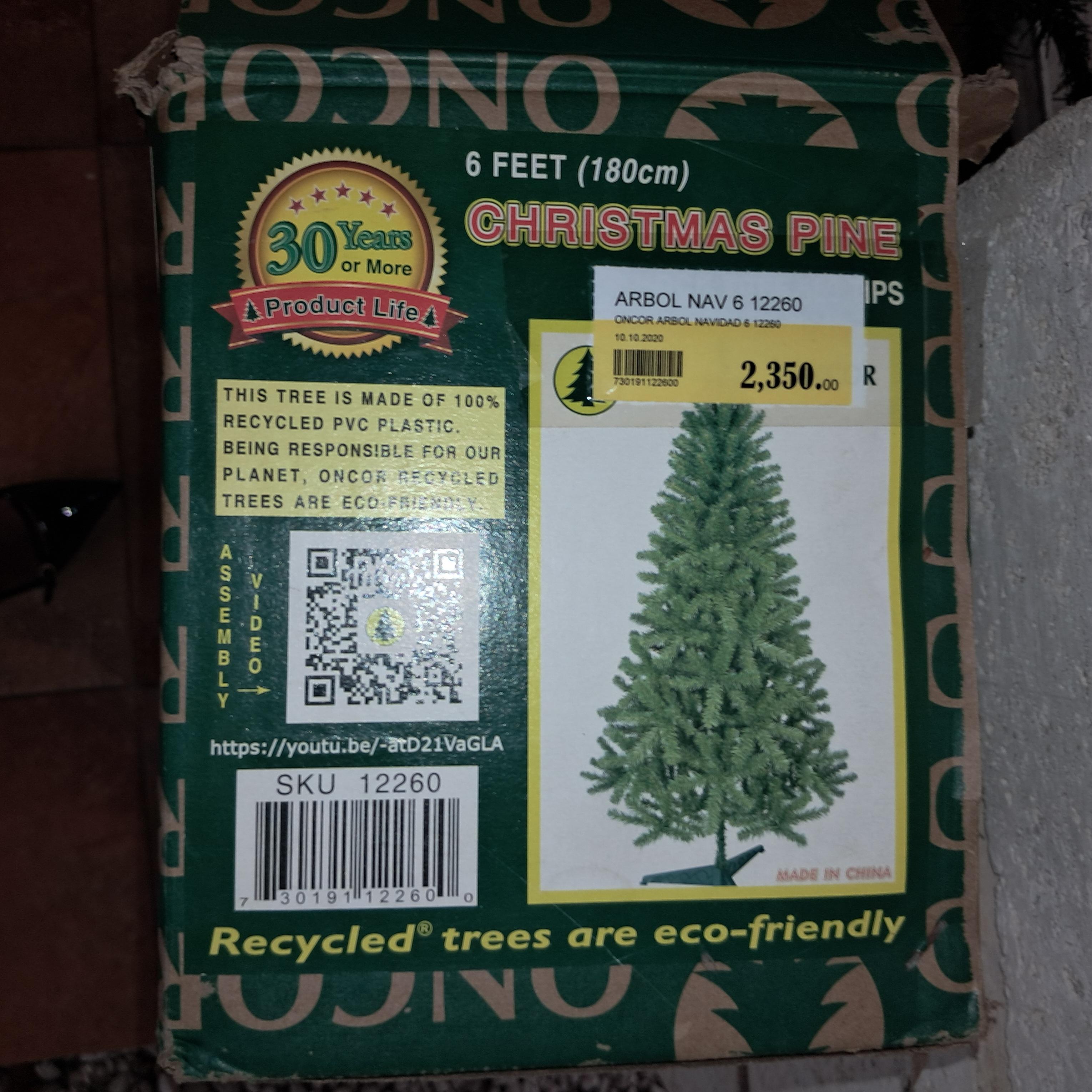 ÁRBOL NAVIDEÑO COMO NUEVO DE 6 PIE. Foto 7322666-4.jpg