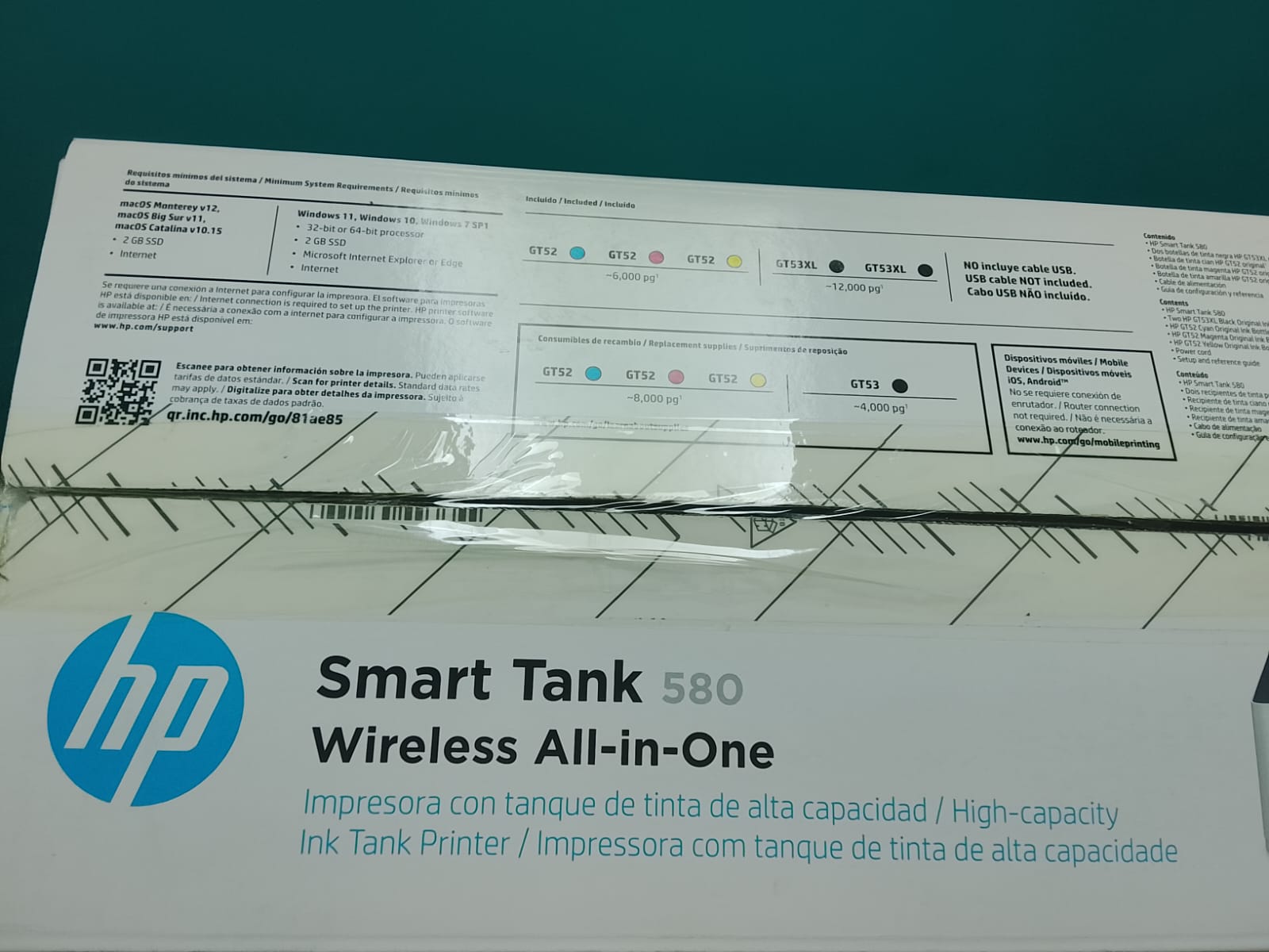 IMPRESORA HP SMART TANK 580 WIRELEES ALL-IN-ONE  Foto 7322844-3.jpg