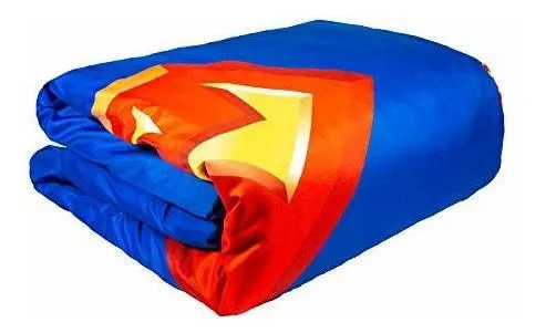 Juego de Edredón Friza y Funda de Almohada Superman Tamaño Individual  Foto 7322990-6.jpg