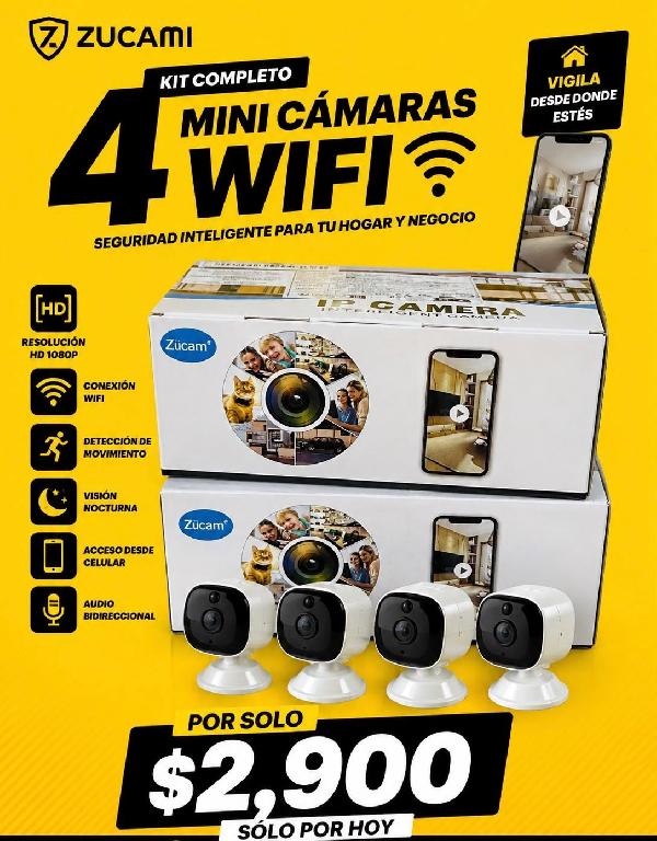 Kit completo de 4 mini camaras Foto 7325010-1.jpg