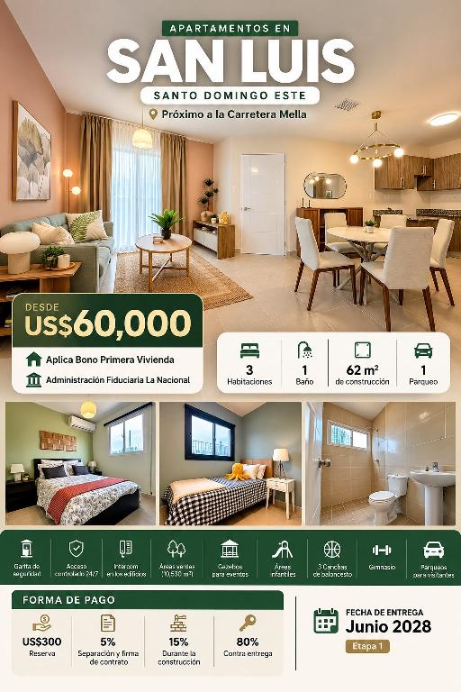 Venta de apartamentos en proyecto residencial ubicado en Santo Domingo Foto 7325046-1.jpg